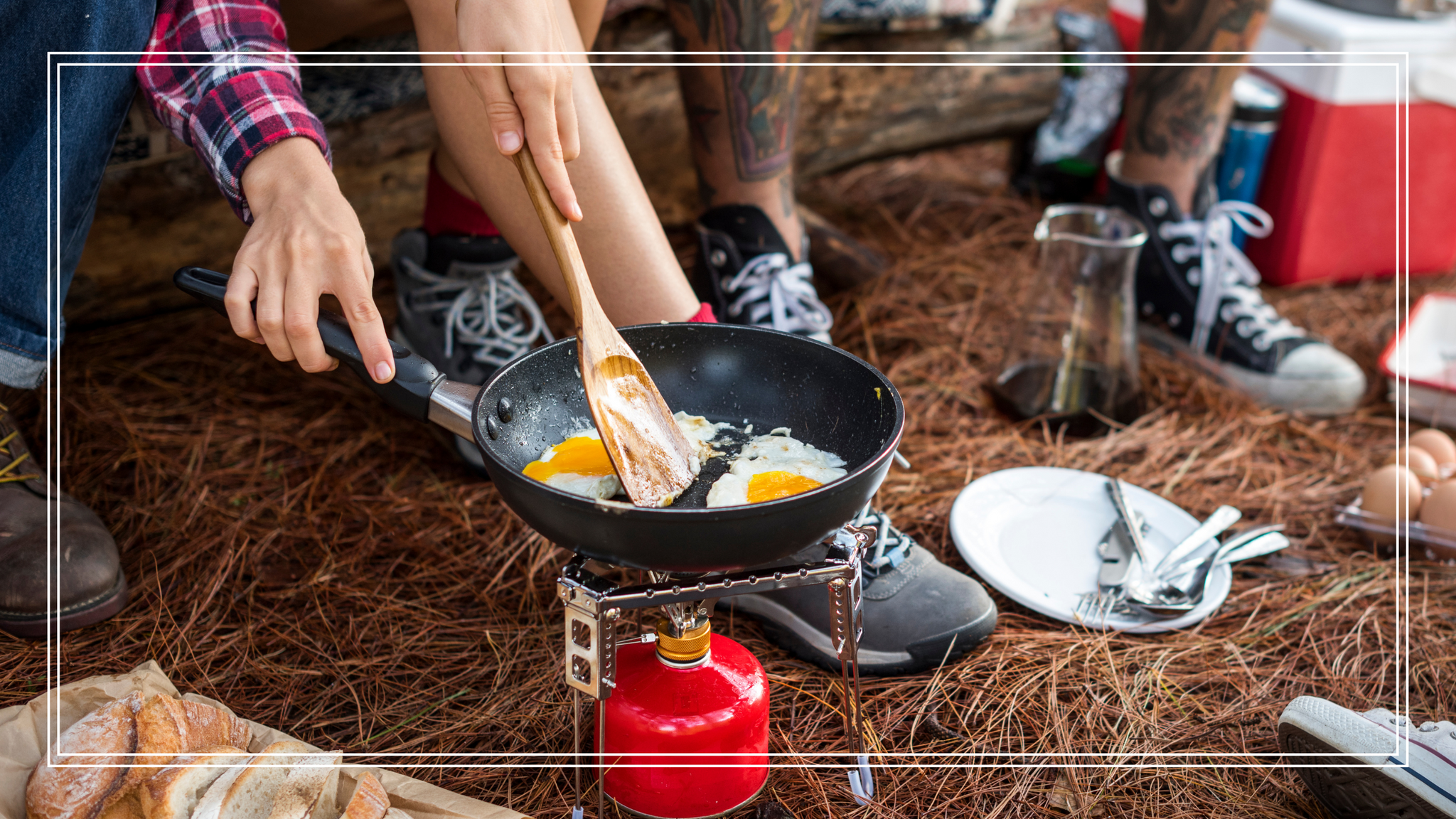 organizing an outdoor camp kitchen