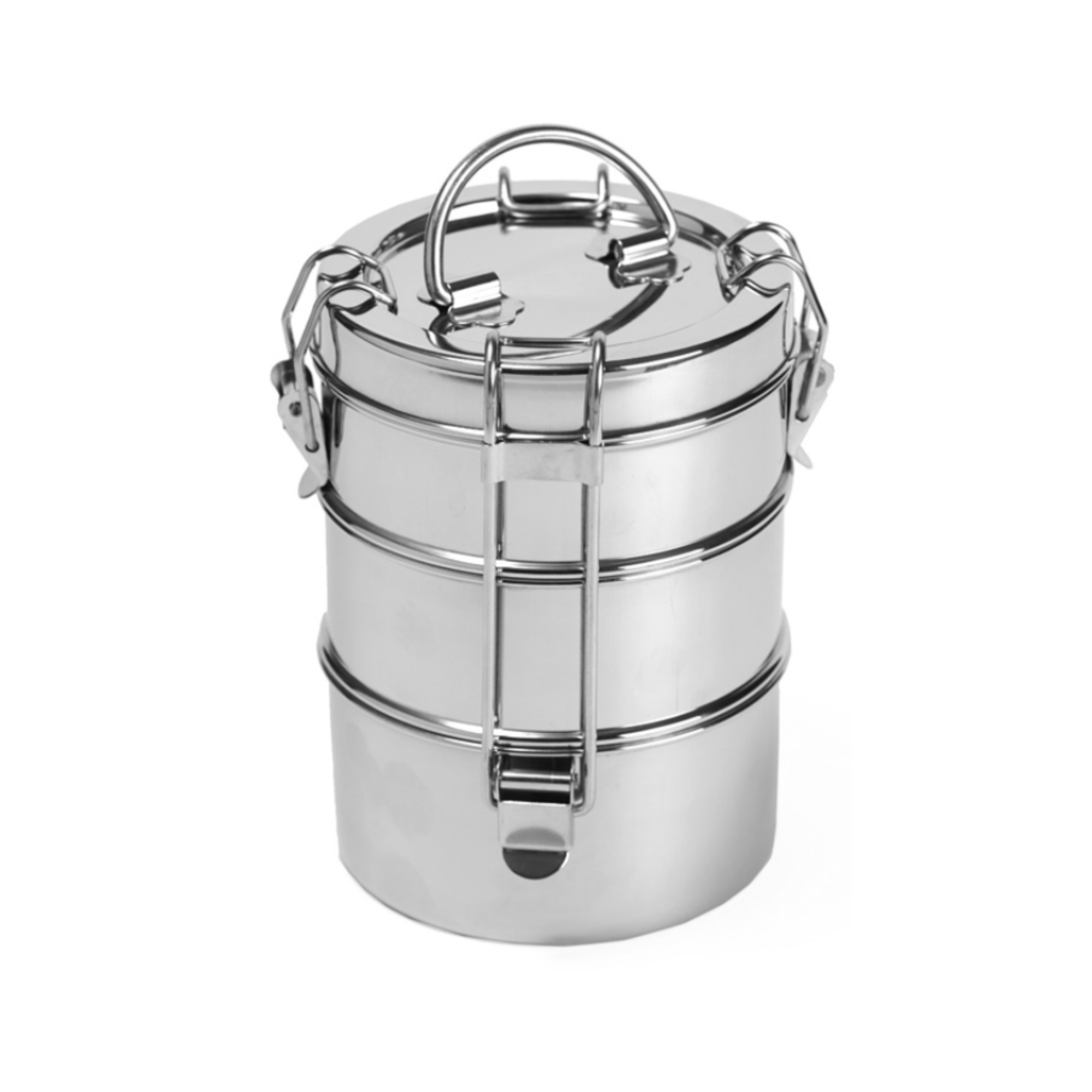 Stainless Steel Lunch Box, 3 Tier Leak Proof, 3 Compartments, 75 oz